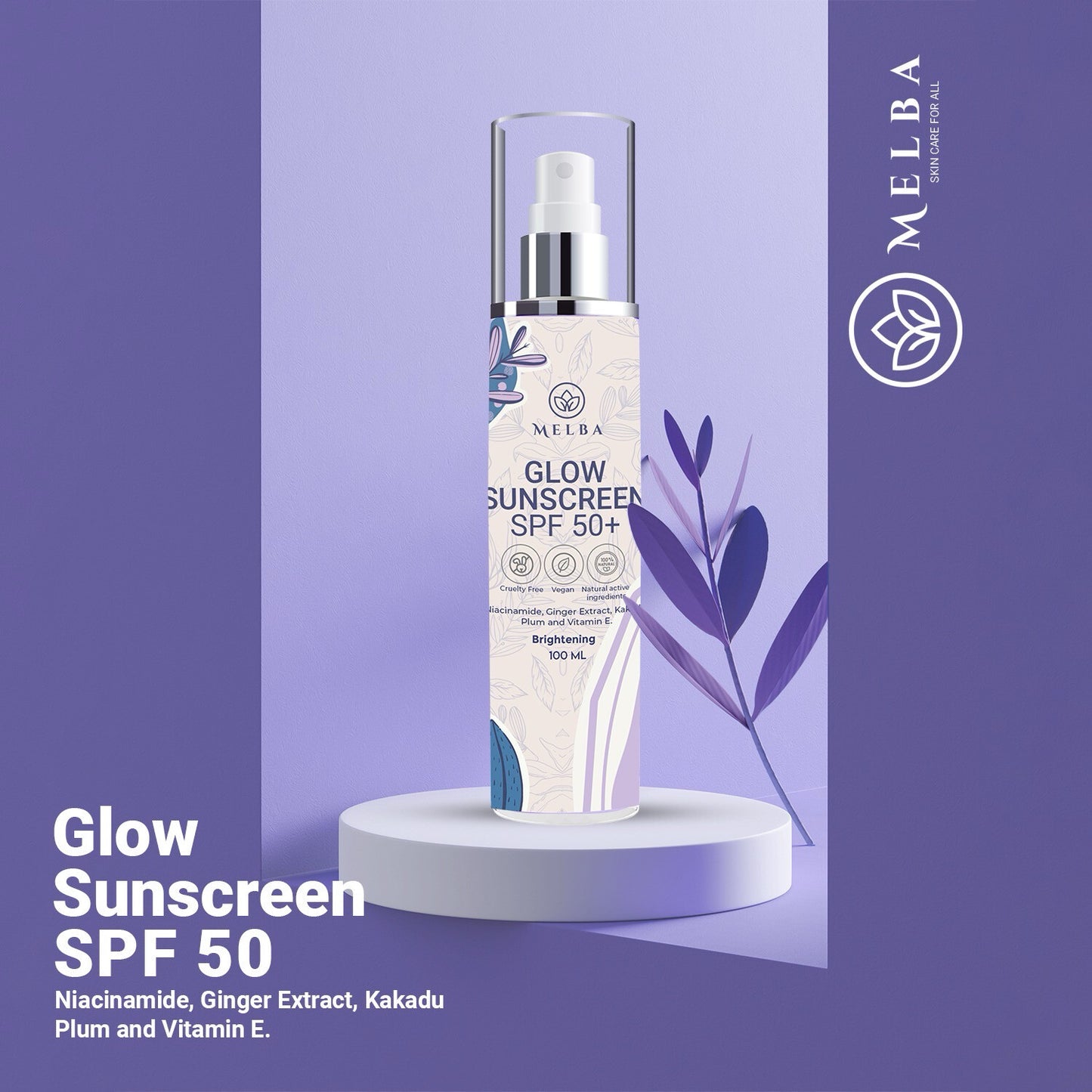 Glow Sun Screen SPF 50+ ( Fragrance Free )