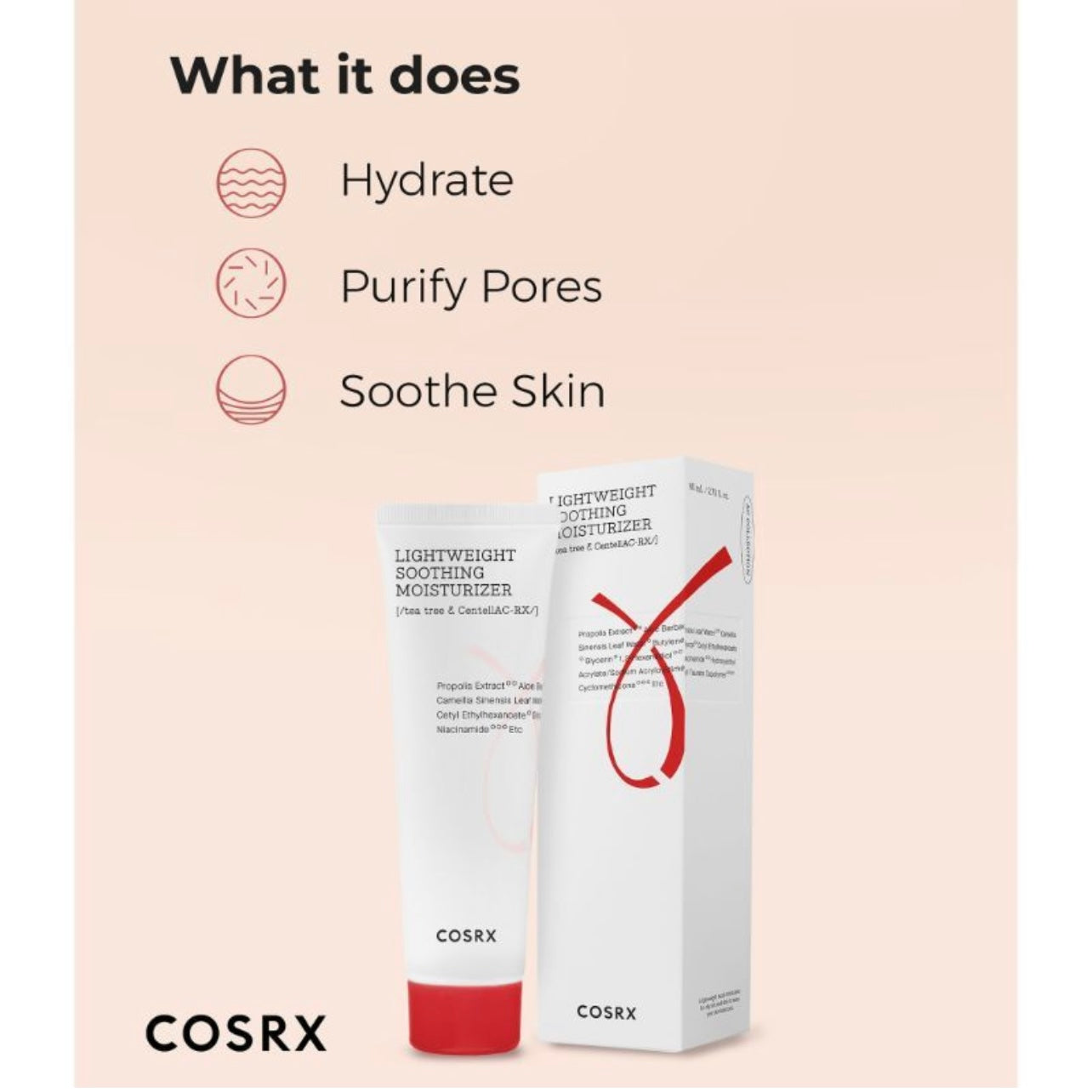 Cosrx Lightweight Soothing Moisturizer (80ml)